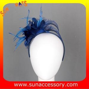 Wholesale 0903 Elegant design navy sinamay fascinators hats for women ,Fancy Sinamay fascinator from Sun Accessory from china suppliers