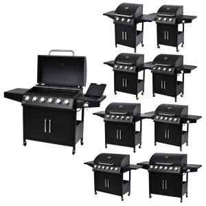 Wholesale Powder Coated Outdoor Camping Barbecue Grills Smoker Portable Smokeless Bbq Gas Grills With Trolley from china suppliers