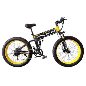 Wholesale Shimano Fat Tire Folding Electric Bike 60km Pedal Assist Mode from china suppliers
