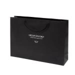 Customized Matte Black Paper Gift Shopping Bag for Retail of Handmade Luxury