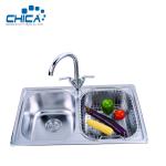 SUS304 Stainless Steel Kitchen Sink Double Bowl Kitchen Sink Press Kitchen Sink