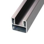 Flooring Mounted Aluminum Handrail for Glass Black/Grey/Gold/Rose Gold/Silver