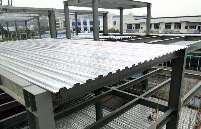 Composite Floor Decking Sheet Metal Stainless Steel Deck Sheets For Concrete Slab