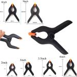 Nylon Plastic Metal Spring Clamp Photography Wood Working A Shape 2/4/6/9 Inch