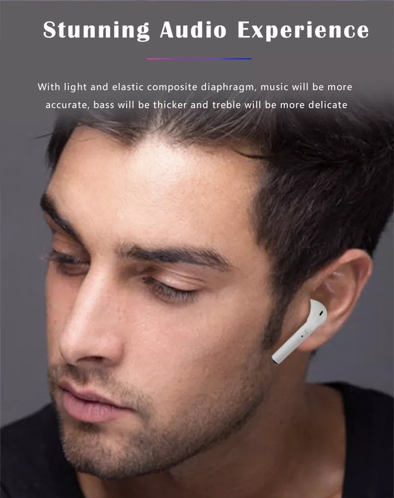 TWS Airpods Wireless Earbuds Portable 5.0 Bluetooth Headset 2500mAh For Smartphone