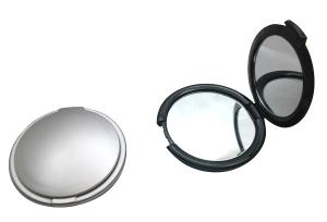 Wholesale promotional pocket mirror spray silver surface from china suppliers