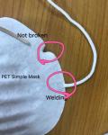 Customized Logo Disposable Dust Mask , Cupped Face Mask Maintenance Free