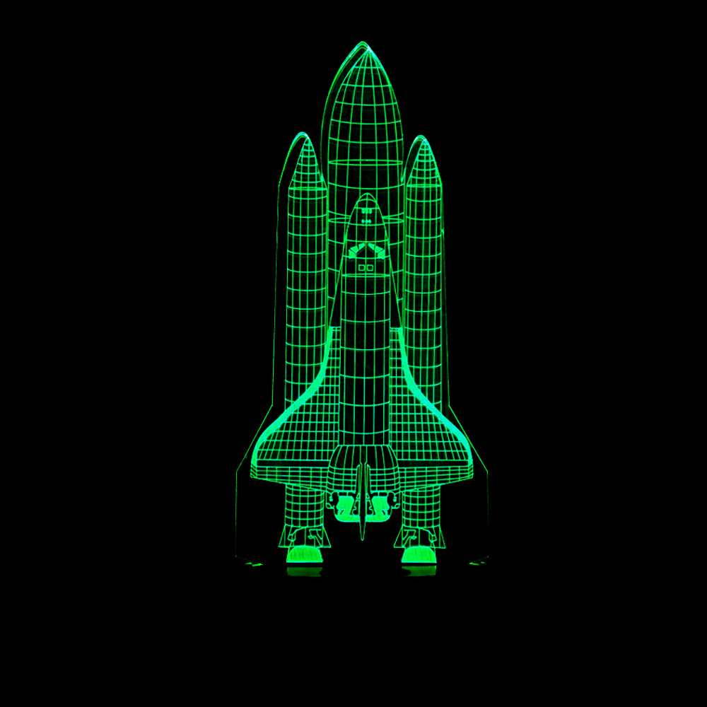 basketball Rocket 3D table lamp night light child creative gift LED visual light