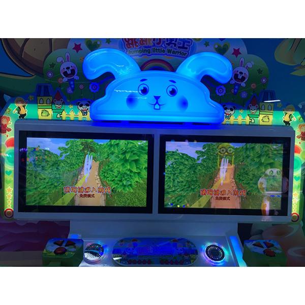 Cute Rabbit Kids Jumping Little Warrior Sport Machine Coin Operated