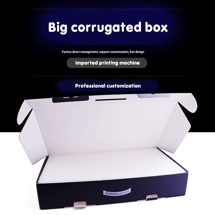 Large Size Mailer Box Paper Box Corrugated Packaging Paper Box With Handle