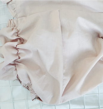Premium organic cotton Lotus leaf+bowknot design baby girl clothes newborn