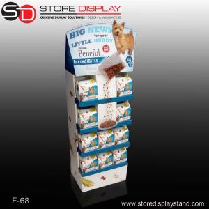 Wholesale corrugated point of purchase display for dog foods from china suppliers