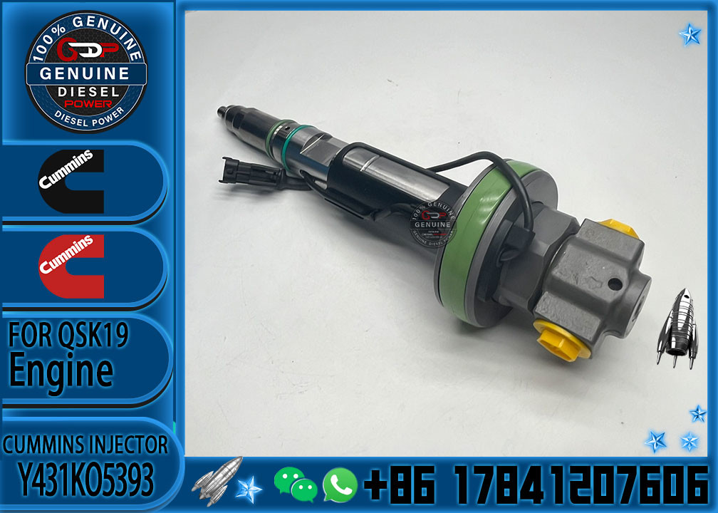 Genuine Fuel Injector Assembly 2867147 2882077 4955524 Y431KO5393 2882078 For Qsk19 Engine