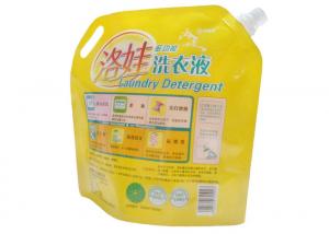 2kg Detergent Stand Up Pouches With Spout , PET / NY / PE Liquid Spout Bags