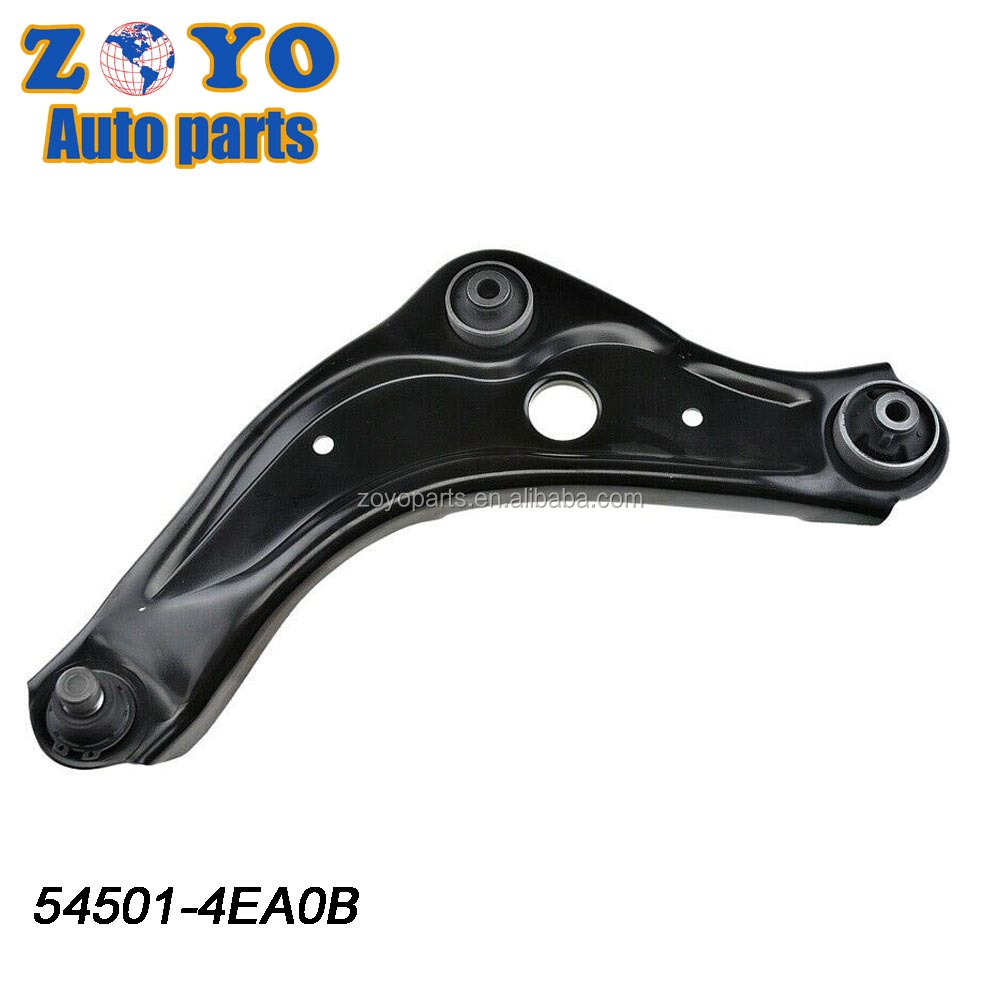 Black E-coating Left Front Lower Control Arm for Nissan Qashqai 54501-4EA0B 54501-4EA0A