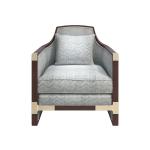 Hotel Lobby furniture modern Chinese style Solid wood Sofa set used Grey fabric