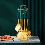 Ceramic Stainless Steel Kitchen Utensils Set Nordic Style For Cooking