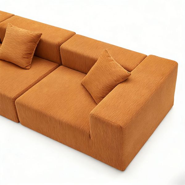 Simple Reclining Boneless Sofa Set With Expandable Function Vacuum Packaging Modern Sofa Bed Teddy Sofa