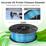 Professional 1000g Blue Green PLA Plus Toughness Enhanced 3D Printing Filament