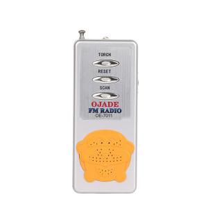 Wholesale ABS Material Pocket FM Radio Silvery Color OEM for Your Requirement from china suppliers