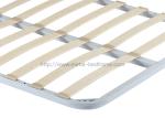 Strong Bearing Poplar Slat Bed Frame , Modern Black Super King Slatted Bed Base