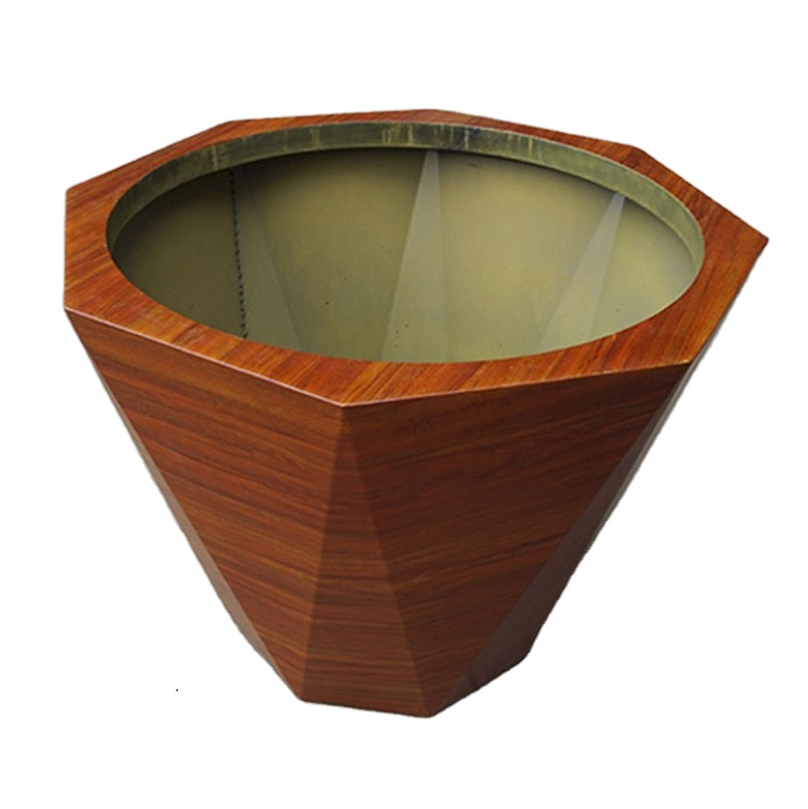 Outdoor garden stainless steel rectangular shape plant planter flower pot