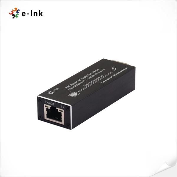 Micro 0/100/1000Mbps adaptive Gigabit Ethernet media converter with PoE Powered Function