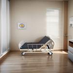 High-Quality Electrically Operated Wooden Nursing Bed with Rising Function
