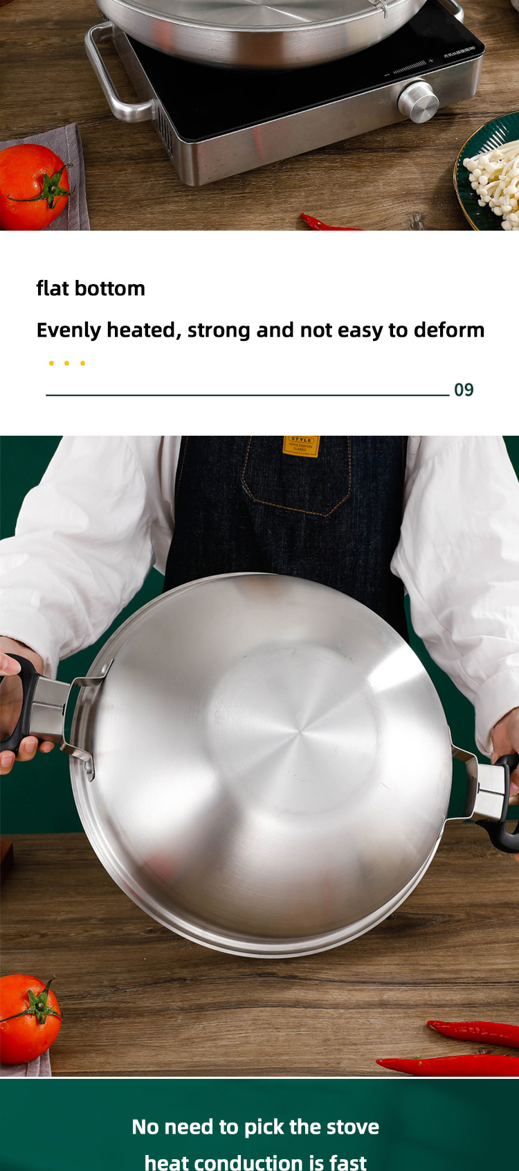3 Layer Stackable Steamer Pot 304 Stainless Steel With Lid