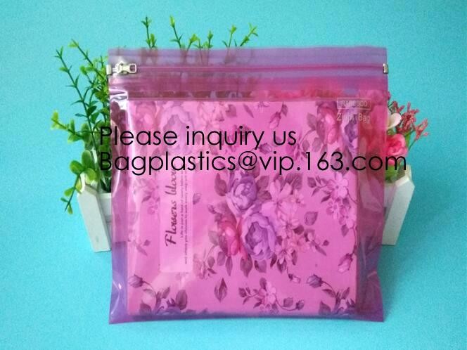 Metal Slider Zipper Pouch Zipper File Bags File Holders with Grid Travel Pouch Resistant Plastic Zipper Pen File Documen