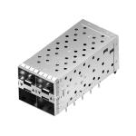 LP22BC01301 SFP+ 2x2 Cage Connector With Outer LightPipe