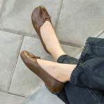 S399 Leather Shoes Handmade Toe Layer Cowhide High Quality Women'S Shoes Custom