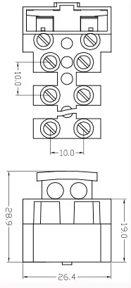 ROHS 1p 2p 3p 4p 5p 5*20mm PA66 Plastic Copper Fuse Block Holder Fuse House Terminal Block For 5x20 Pcb Terminal Block