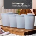 Microwave Dishwasher Safe, Leak-free, Bundle Pack Bowls, Reusable Silicone Clear
