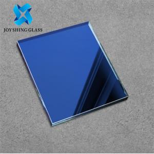 China Coloured Mirror Glass Sheets 1830*2440mm Blue Float Glass Mirror on sale