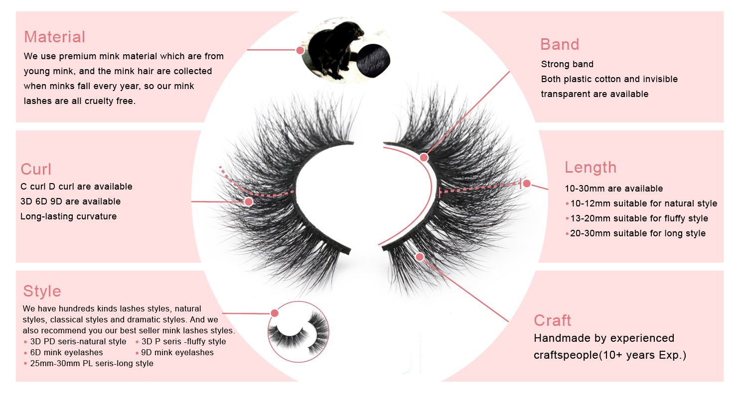 Korea PBT Fiber Natural False Eyelashes Vegan Magnetic Lashes With Applicator
