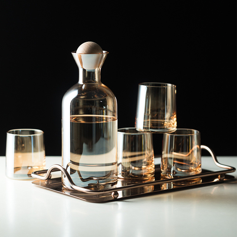 Silicone Cap 1200ml Household Borosilicate Glass Tea Kettle