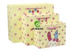 Decorative Coloured Paper Bags With Handles , Carton Flat Handle Paper Bags