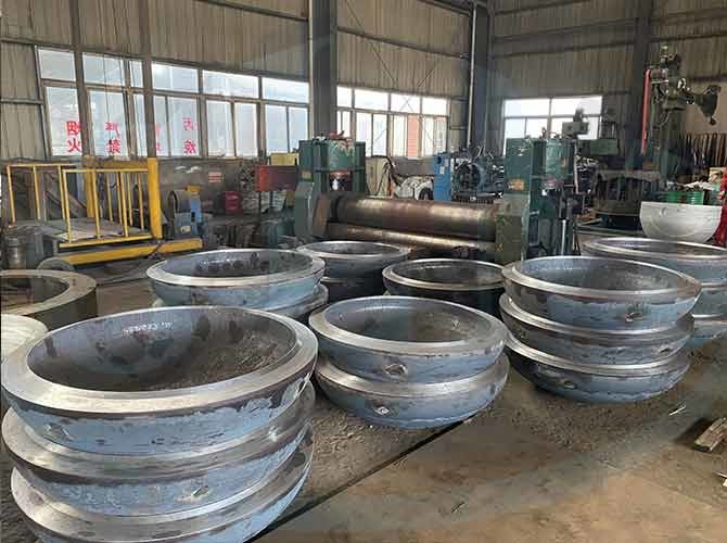 Q235 Q345 Torispherical Dished Head Pressure Vessel For Pipe Sealing 100mm