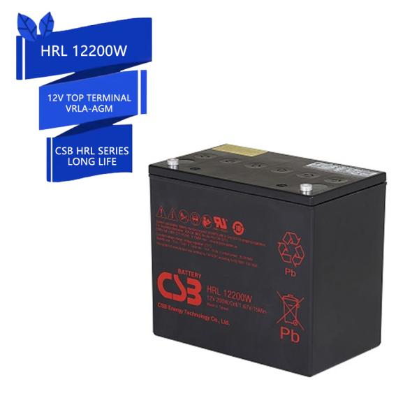 CSB HRL12200W 12V 200W High Rate Long Life UPS VRLA Battery