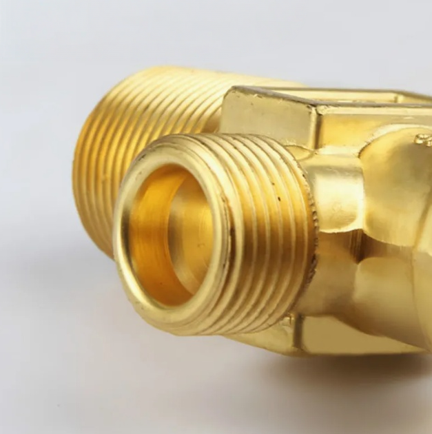 High Pressure Brass CO2 Cylinder Valve for Soda Machine Beverage Industrial Use 150Bar
