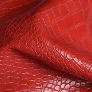 Wholesale Crocodile Embossed PVC Handbag Decorative Jewelry Box Packaging PVC Faux Leather Fabric from china suppliers