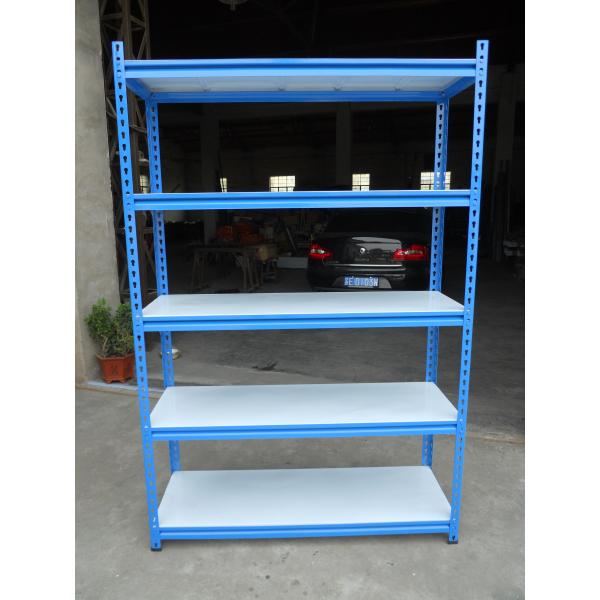 Easy To Assemble Boltless Rivet Shelving Customized Color Adjustable Layer Height