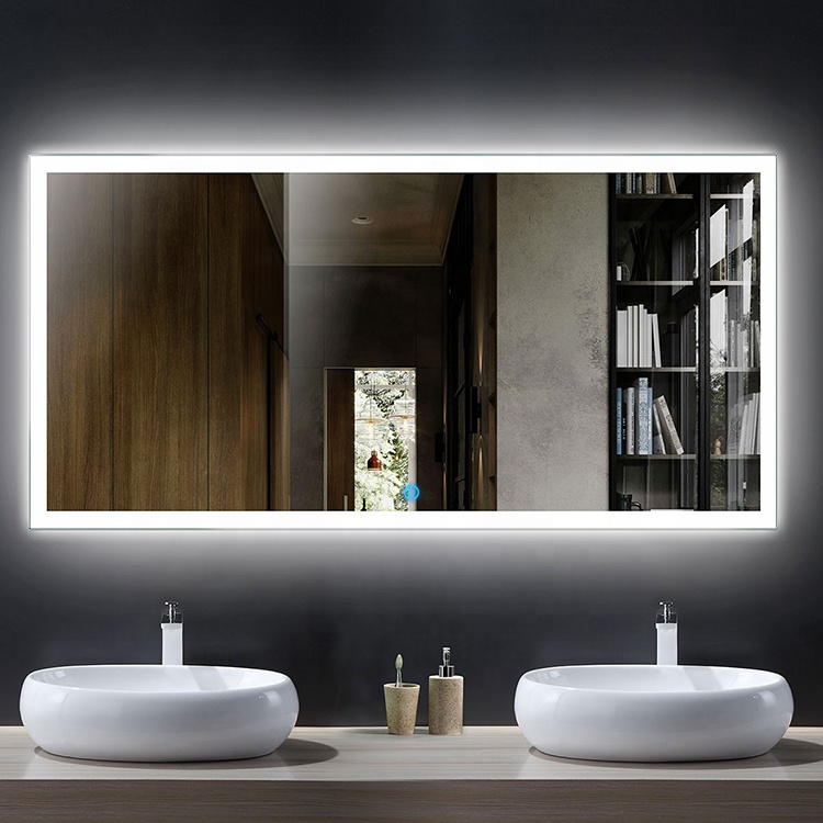 Stainless Steel Bathroom Decorative Wall Mirror Cabinet With Light CCT 2700K-6000K