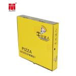 Yellow B Flute Cardboard Box , Bakery Plain Pizza Boxes 12 Inch