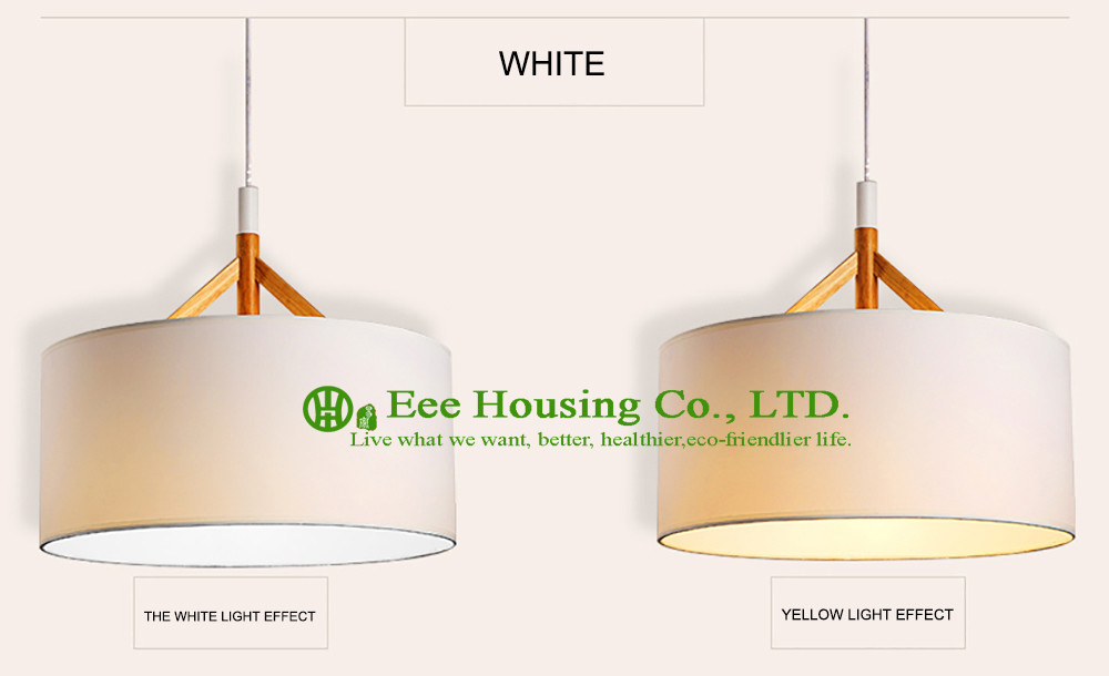 North Europe Style Lamp Fabric Wood Lamp Pendant Light