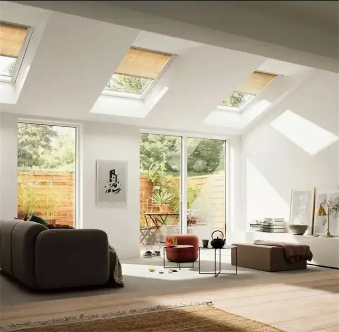 Level 6 Water Tightness Horizontal Opening Pattern Skylight Windows for Your Building