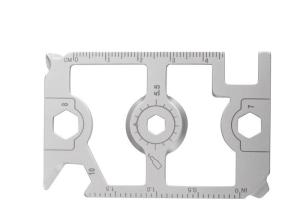 Wholesale Precision Punch Stamping 70MM Sandblasting Multifunctional EDC Tool Card Knife Stainess Steel Bottle Opener from china suppliers