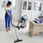 Yellow powerful 50L Small Industrial Wet Dry Vacuum Cleaners Low Noise
