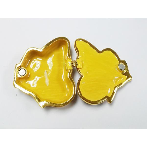 butterfly shape metal jewelry box for ladies gift